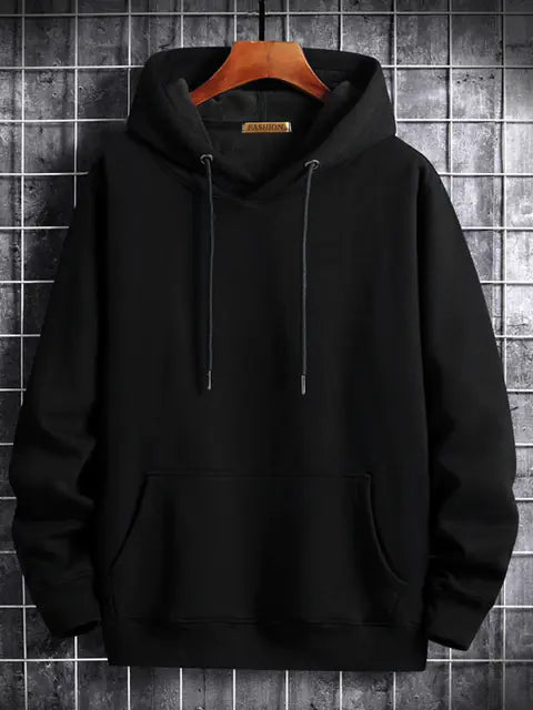 Velvet Thick Cotton Men's Hoodie - Casual Streetwear